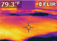 Roofing investigation using FLIR